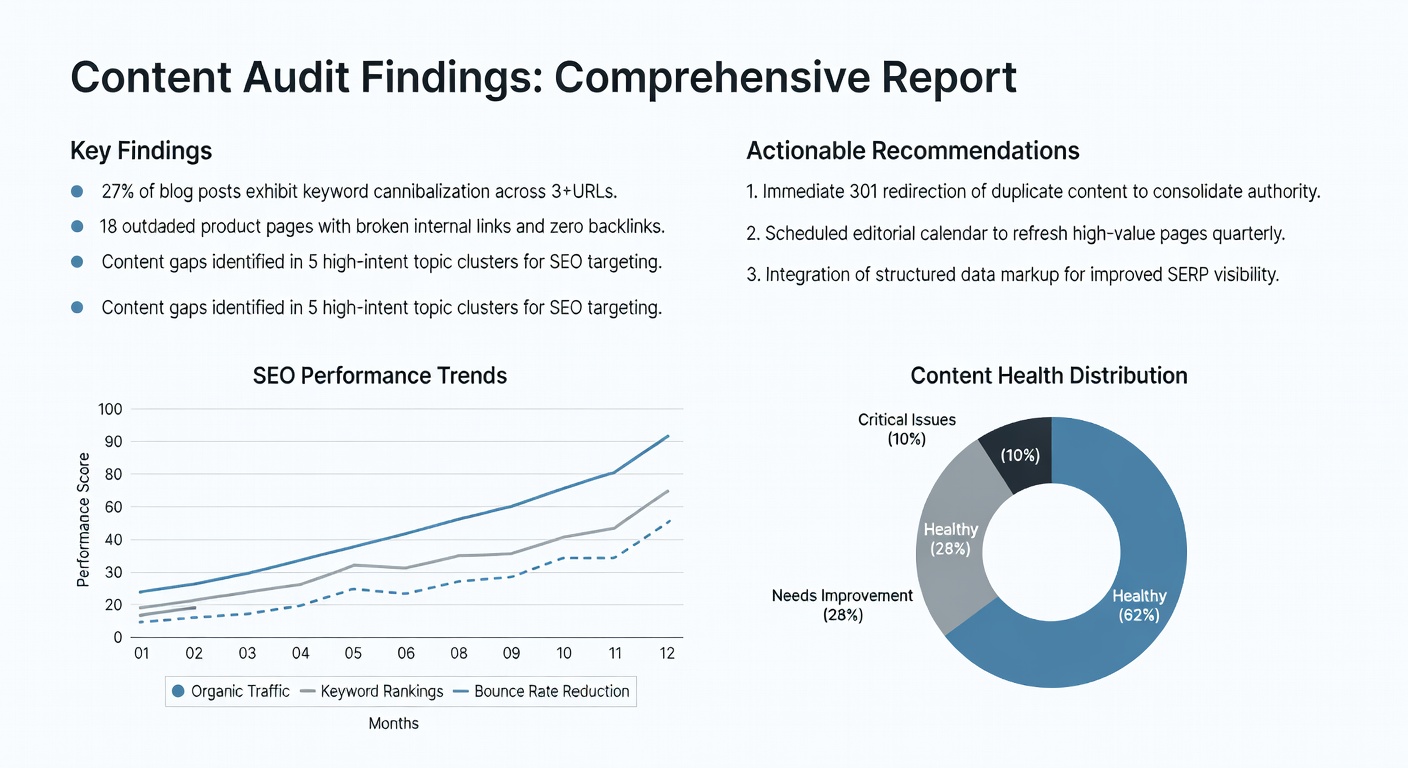 Content audit report example