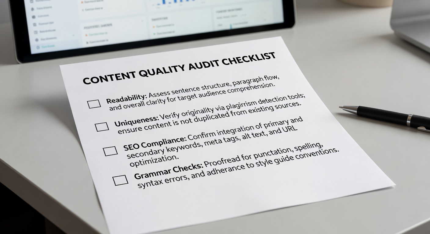 Content quality checklist